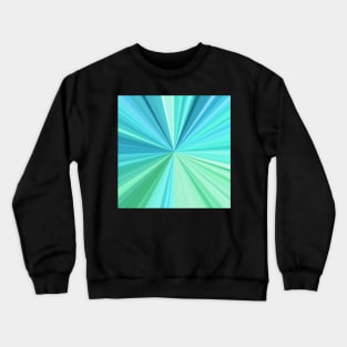 Burst of Blue and Green Crewneck Sweatshirt